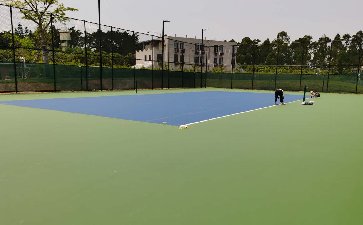 光明计委进口丙烯酸网球场施工