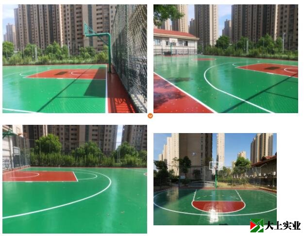 翻新后的篮球场