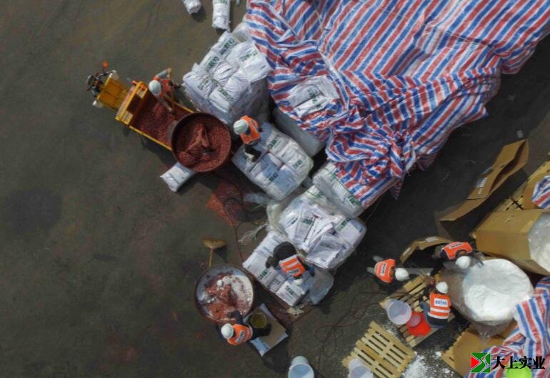 塑胶跑道施工现场