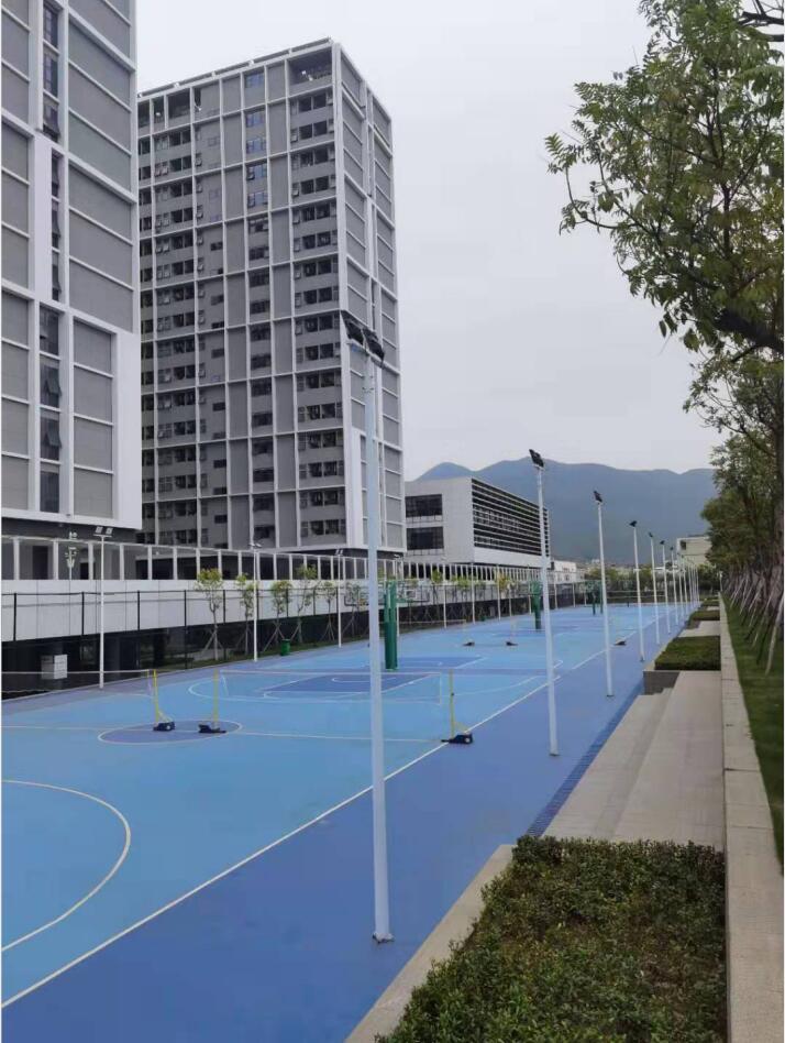 深圳技术大学篮球场施工案例