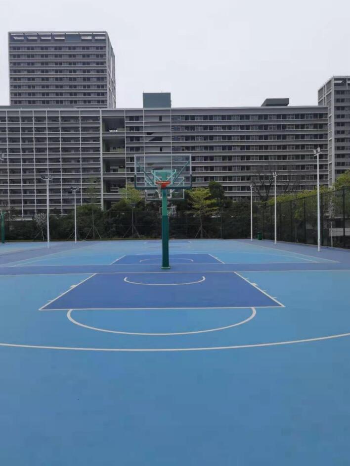 深圳技术大学篮球场施工案例