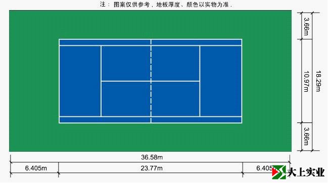 标准网球场尺寸图