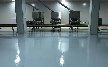柳州螺蛳粉厂房环氧超耐磨地坪，麻面效果