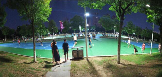 襄阳紫贞公园篮球场终于改造成功了